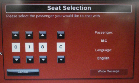 Chat seat selection