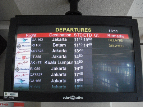 Padang Departure Board Padang Departure Board