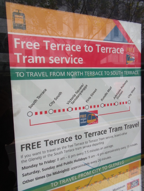 Free tram travel