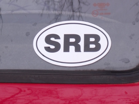 Serbia Country of Origin Sticker - SRB