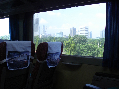 Jakarta view from train