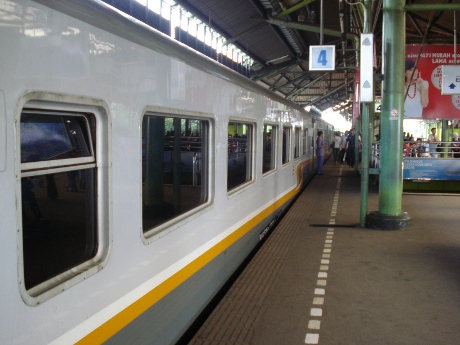 Train at Jakarta Gambir Station
