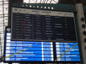 Keleti Departure Boards