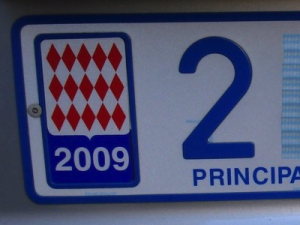 Monaco Number Plate