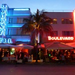 Art Deco Neon Lit Hotels - Miami Beach Art Deco Neon Lit Hotels - Miami Beach