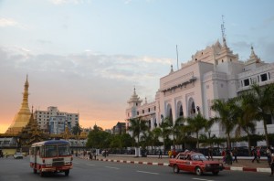 Sule Paya and City Hall, Yangon – Myanmar